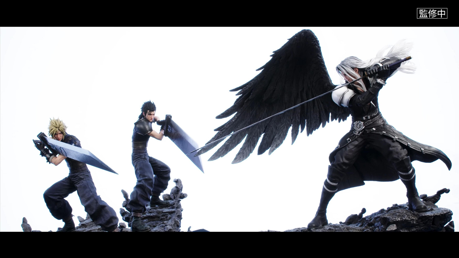 《FF7：重生》官方1/4比例雕像 三個超絕帥哥來了！