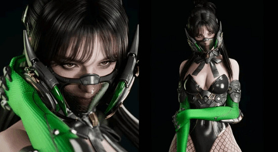 尤菲穿上了&quot;終極芙蕾娜&quot;的衣服！黑絲美腿極致誘惑…