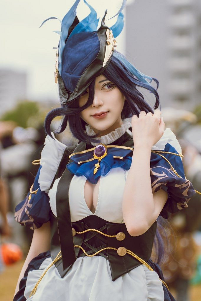 性感櫻花妹COS《原神》雷電將軍 飽滿歐派呼之欲出！