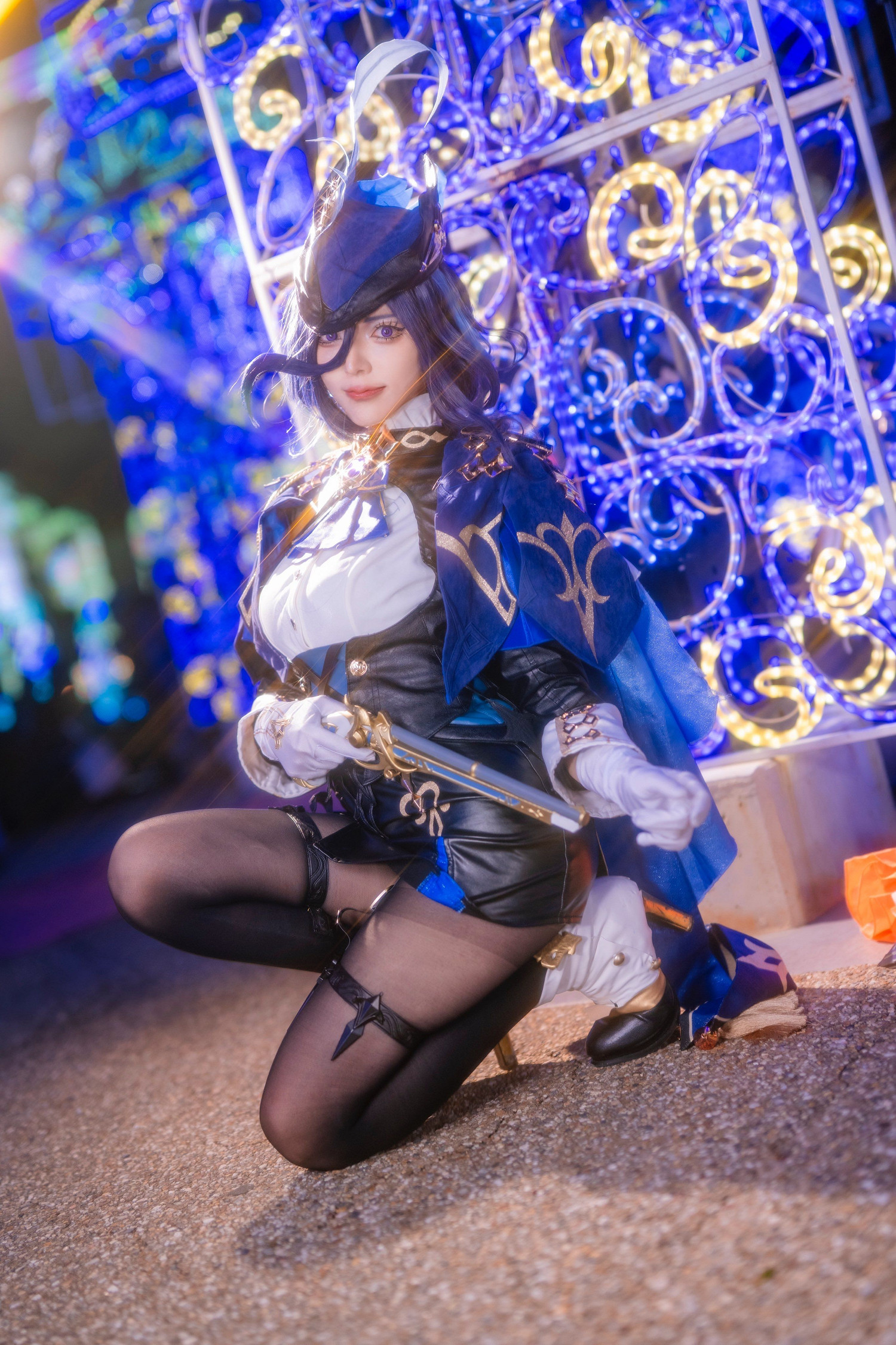 性感櫻花妹COS《原神》雷電將軍 飽滿歐派呼之欲出！