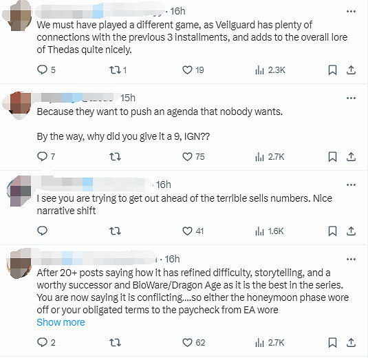 IGN批評《闇龍紀元4》被海外網友群嘲：EA又該儲值?