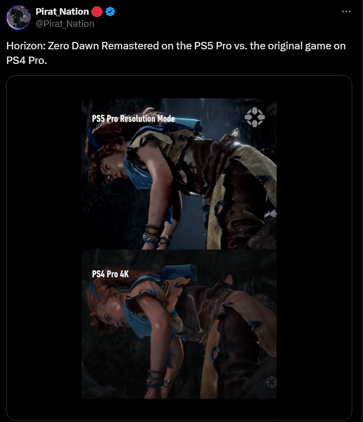 不如原版?《地平線零之曙光RE》PS5Pro對比PS4Pro 不如原版?《地平線零之曙光RE》PS5Pro對比PS4Pro