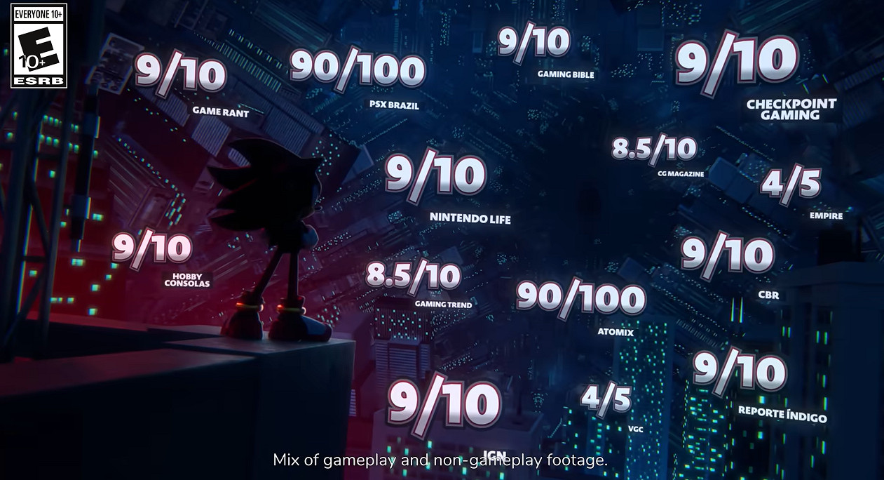 世嘉《索尼克x夏特:世代重啟》媒體讚譽宣傳片公布! 世嘉《索尼克x夏特:世代重啟》媒體讚譽宣傳片公布!