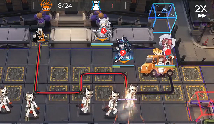 明日方舟揭幕者們PV-EX-6突襲攻略