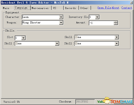惡靈古堡6 存檔修改器 使用手冊 惡靈古堡6 存檔修改器 使用手冊
