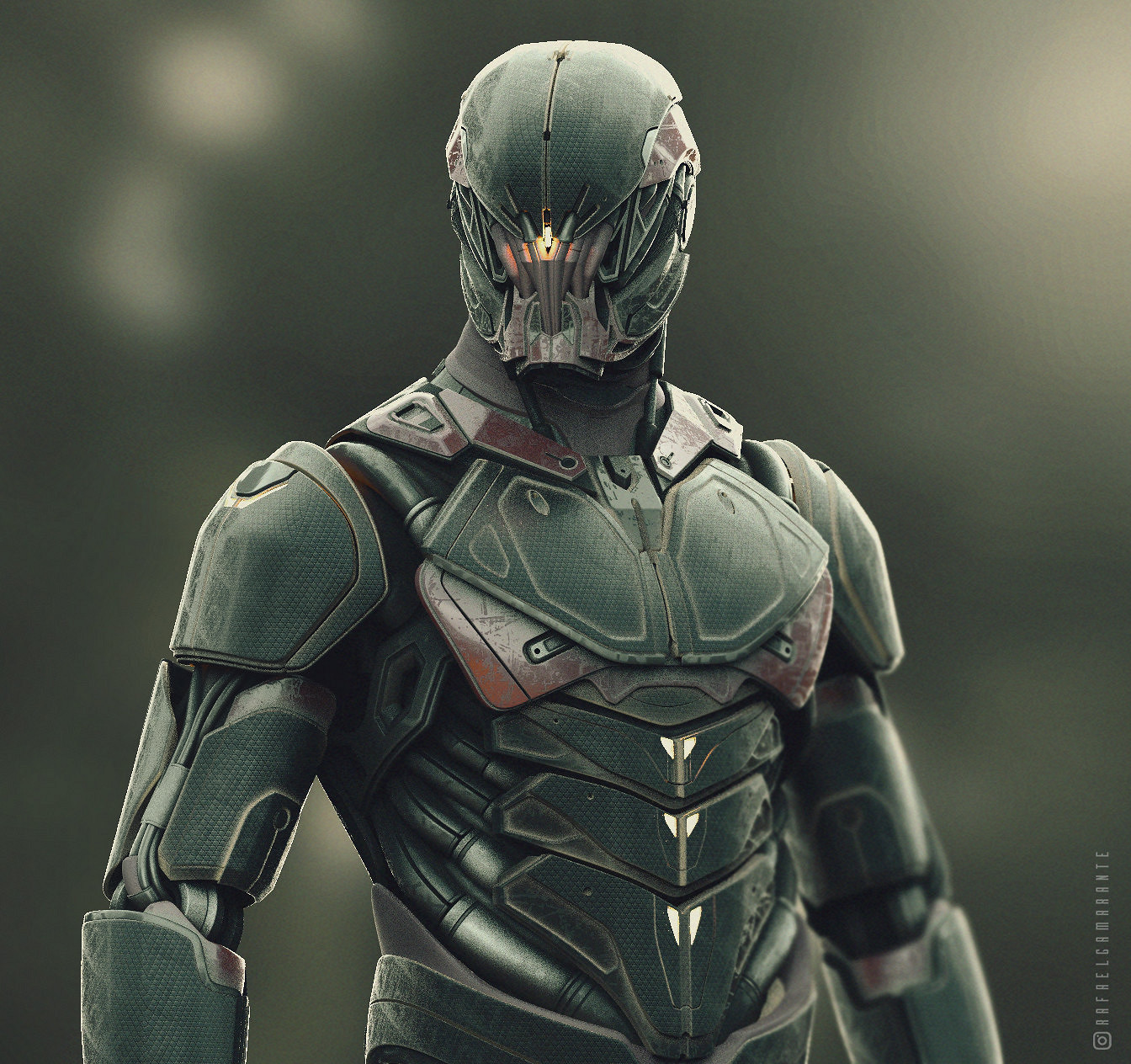 巴西原畫師機甲戰士作品欣賞 畫風硬朗滿滿機械感