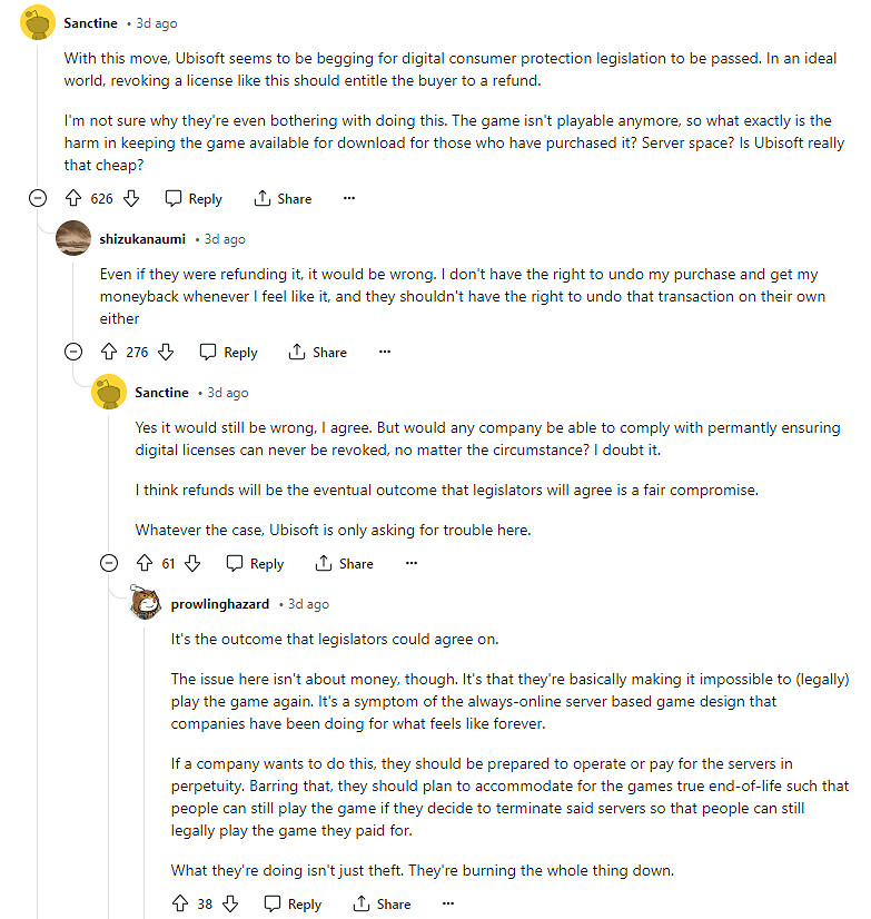 育碧關閉《飆酷車神》伺服器後還將遊戲從庫中移除 並禁止玩家訪問