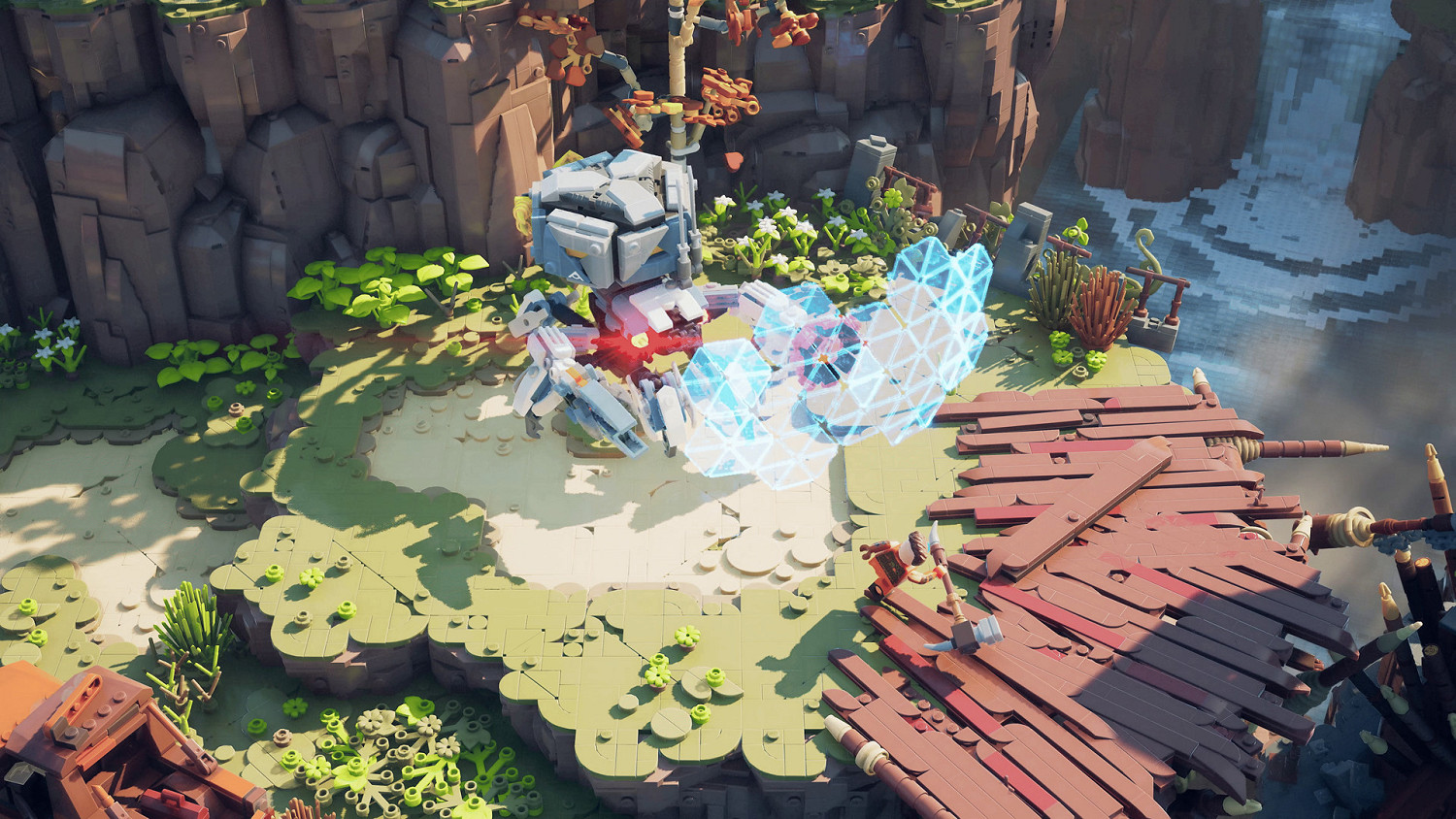 《樂高地平線大冒險》開發中使用真正的樂高積木製作