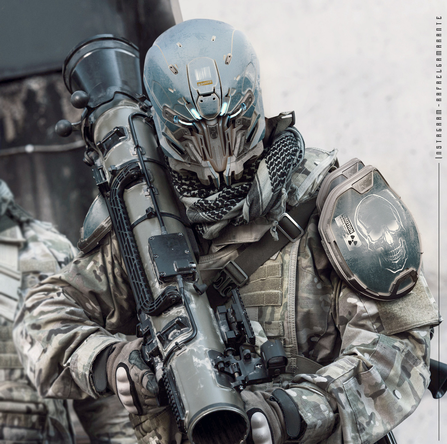 巴西原畫師機甲戰士作品欣賞 畫風硬朗滿滿機械感