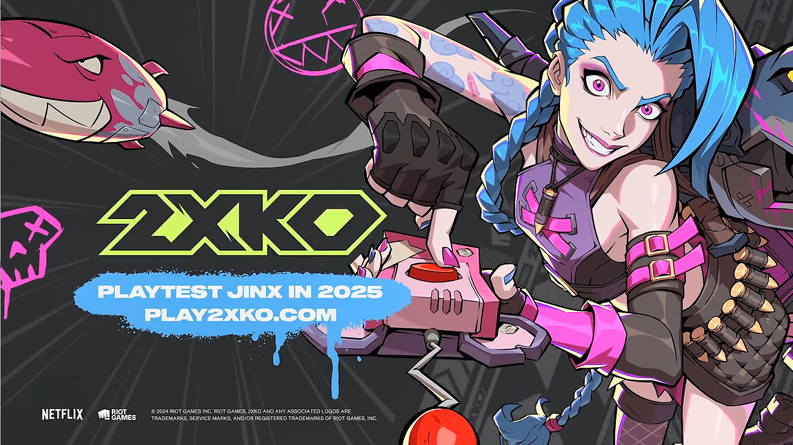 《2XKO》“暴走蘿莉”金克絲角色展示 2025年發售 《2XKO》“暴走蘿莉”金克絲角色展示 2025年發售