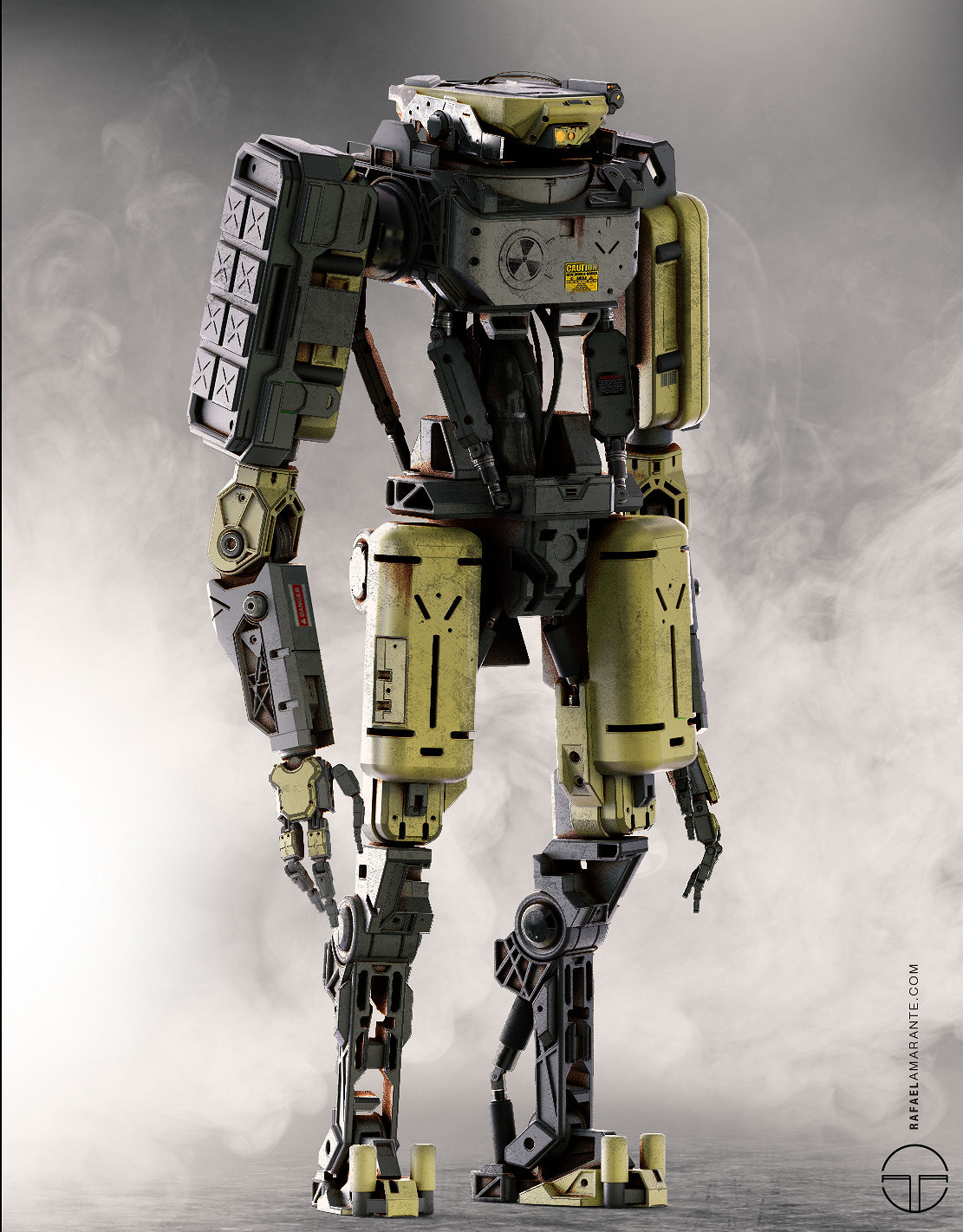 巴西原畫師機甲戰士作品欣賞 畫風硬朗滿滿機械感