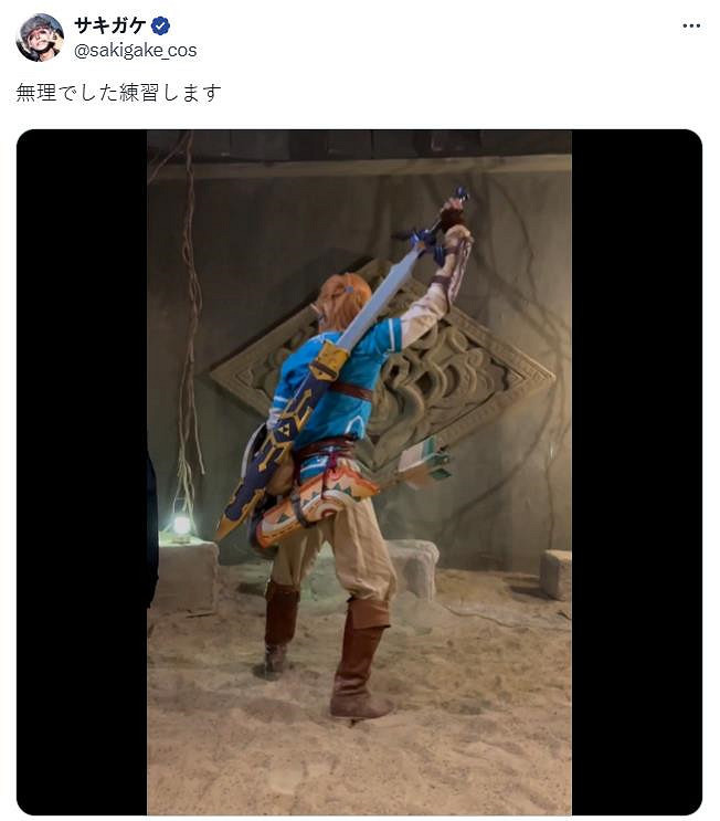 太細了！櫻井政博為Coser提供林克拔劍技巧