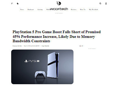 外媒:PS5Pro遊戲增強功能未能兌現45%性能提升承諾 外媒:PS5Pro遊戲增強功能未能兌現45%性能提升承諾