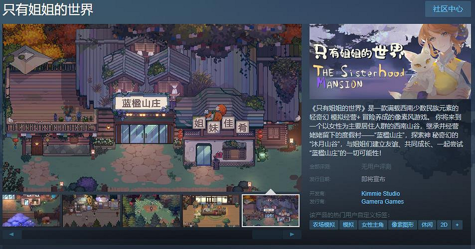 像素遊戲《只有姐姐的世界》Steam頁面上線 發售日待定 像素遊戲《只有姐姐的世界》Steam頁面上線 發售日待定