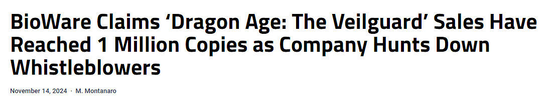 生軟稱《闇龍紀元4》銷量破百萬 啟動內部調查抓內鬼 生軟稱《闇龍紀元4》銷量破百萬 啟動內部調查抓內鬼