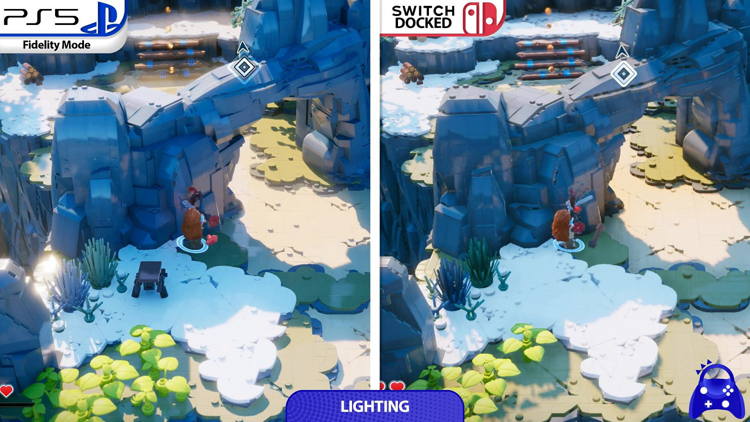 《樂高地平線大冒險》PS5和NS畫面對比 PS5略勝一籌 《樂高地平線大冒險》PS5和NS畫面對比 PS5略勝一籌