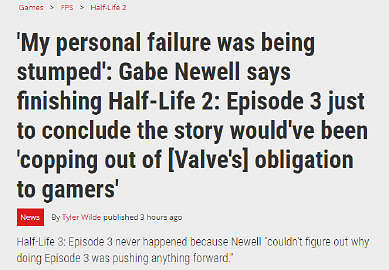 《戰慄時空2》發售20周年 G胖出面解釋為何不會數3 《戰慄時空2》發售20周年 G胖出面解釋為何不會數3