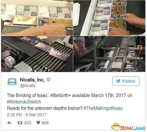 神作終於現身了！《以撒的結合》曝Switch發售日