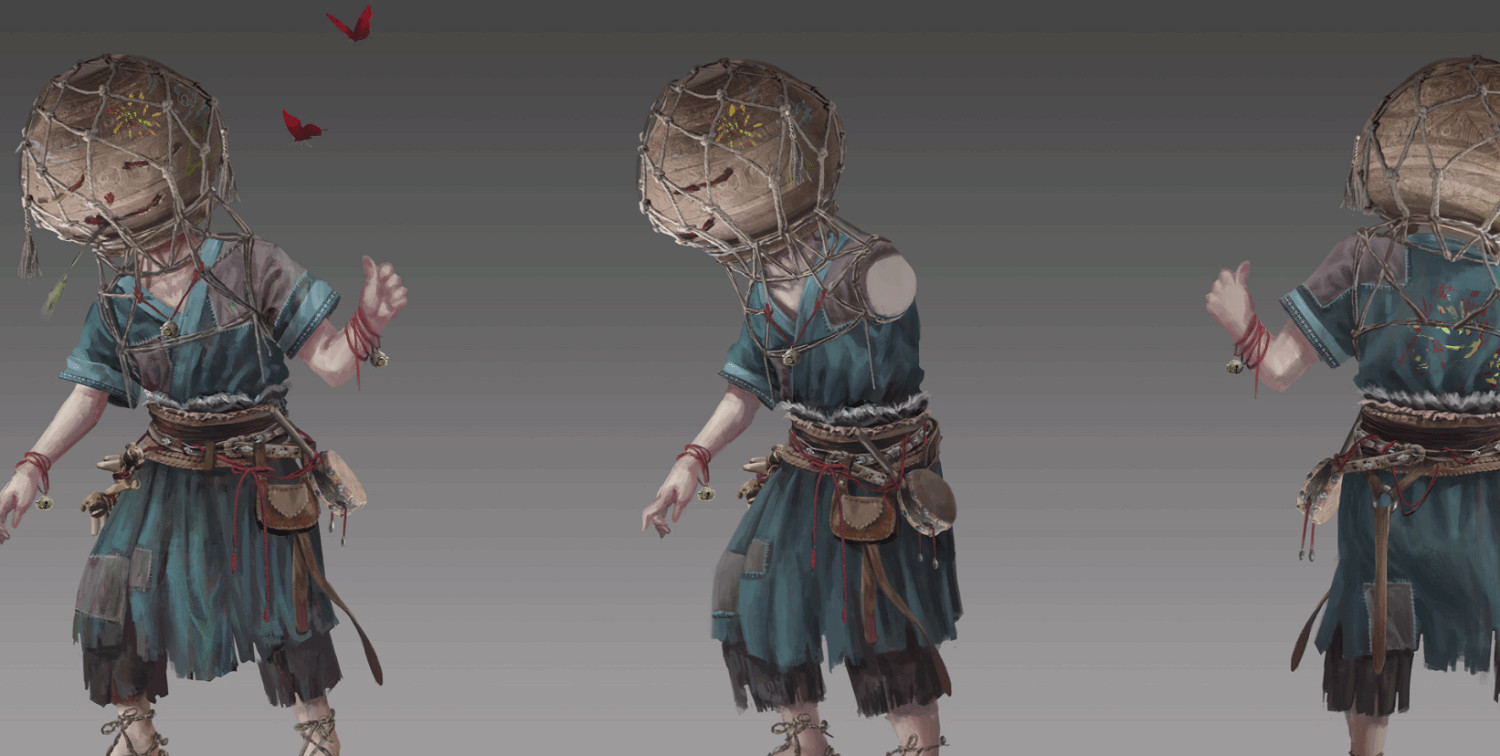 《明末：淵虛之羽》新角色原畫：衣著襤褸的神秘人物