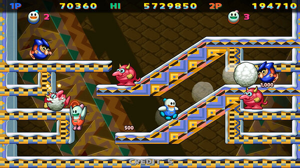 經典遊戲《雪人兄弟特別：周年紀念版》上線Steam頁面