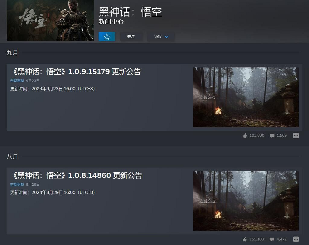 《黑神話》兩個月沒任何更新引熱議 玩家：這正常嗎？