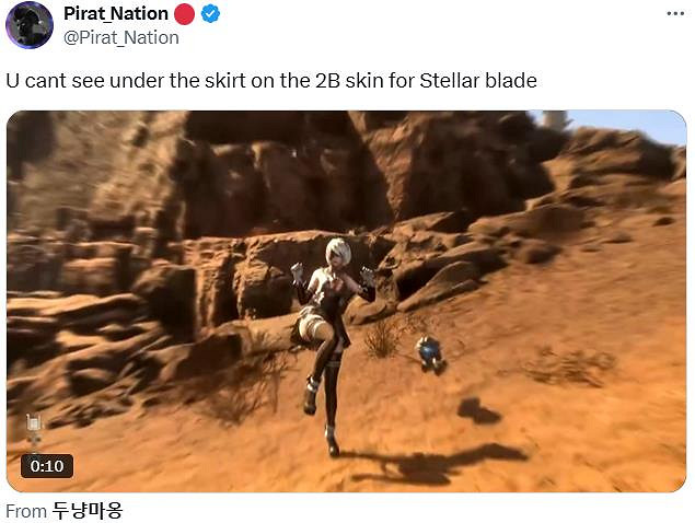 偷看裙底會被踹飛!《劍星》"2B"皮膚還原凱妮經典動作