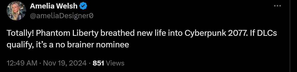 DLC能提名年度遊戲？《電馭叛客》粉絲感覺被背刺了