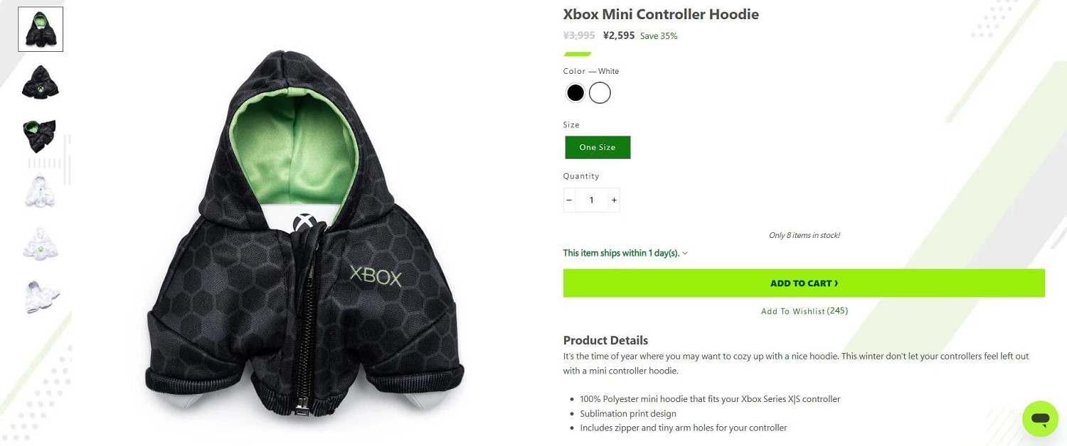 微軟Xbox推出創新手把連帽衫 特惠120元你會買嗎？