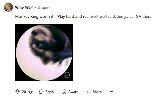 《黑神話》獲金搖桿年度最佳!外國網友：下一個TGA！