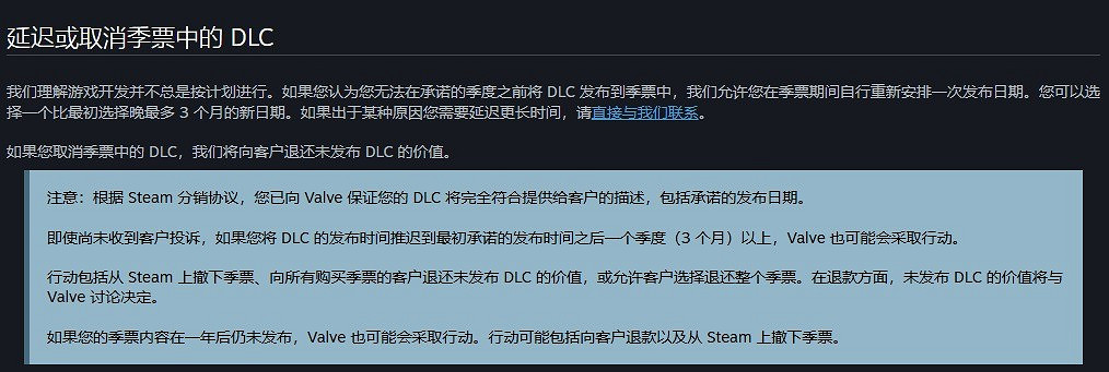 Steam新規要求廠商提供季票DLC發布時間 保護玩家權益