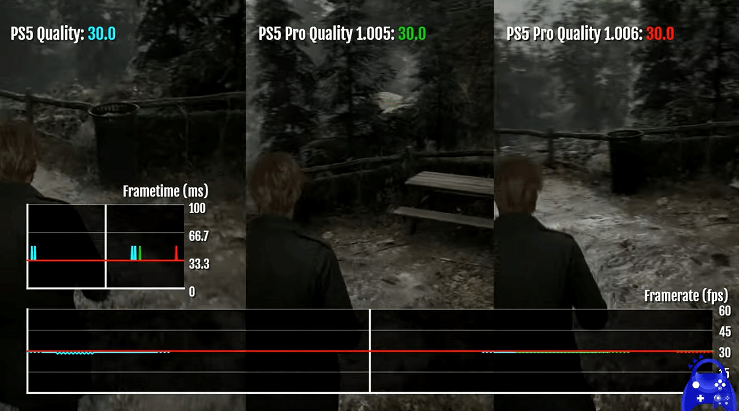 《沉默之丘2重製版》更新後PS5和Pro對比:沒完全解決 《沉默之丘2重製版》更新後PS5和Pro對比:沒完全解決