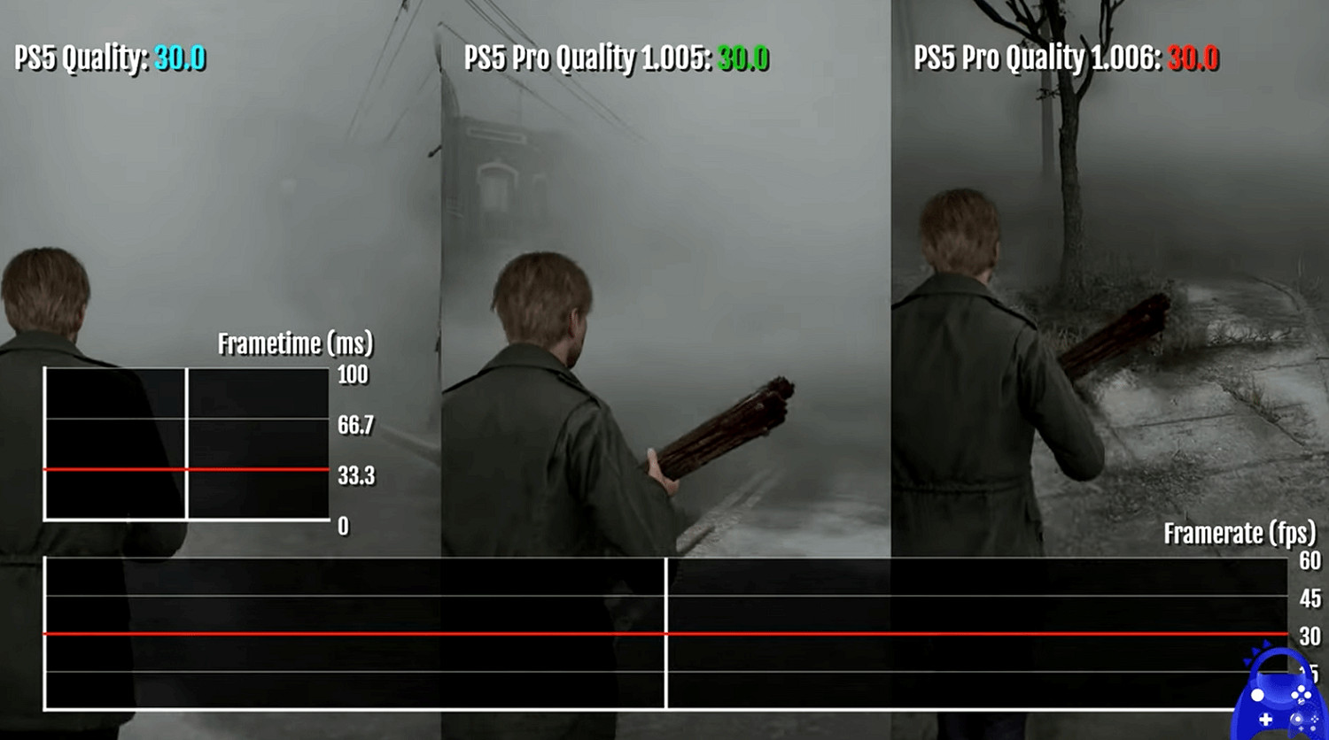 《沉默之丘2重製版》更新後PS5和Pro對比:沒完全解決 《沉默之丘2重製版》更新後PS5和Pro對比:沒完全解決