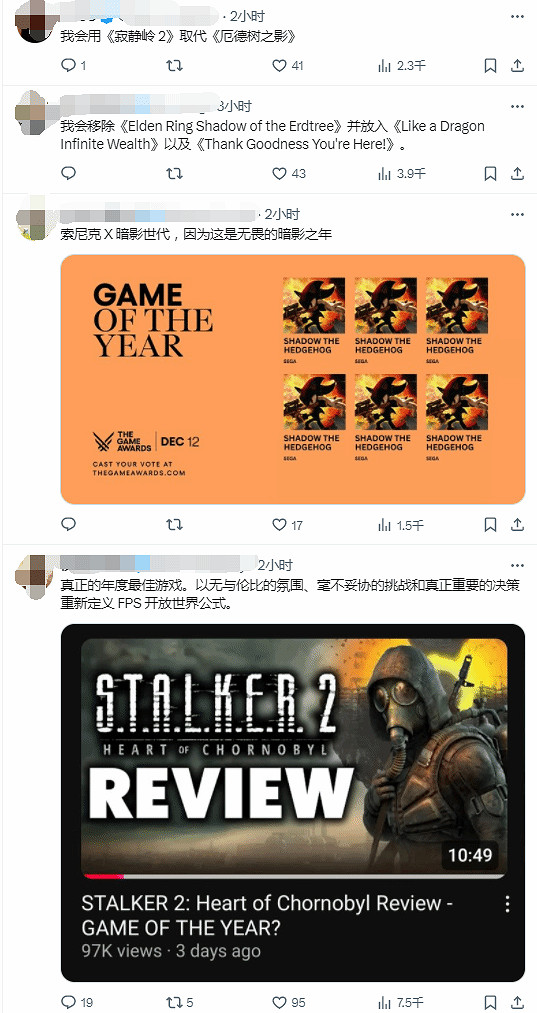 TGA發帖暖場:你想在年度最佳提名裡加入哪一款遊戲?