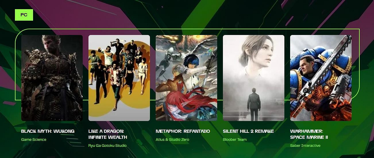 《黑神話》獲拉美年度最佳遊戲獎以及其他6項獎提名