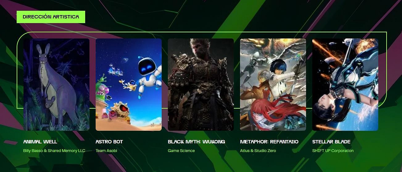 《黑神話》獲拉美年度最佳遊戲獎以及其他6項獎提名