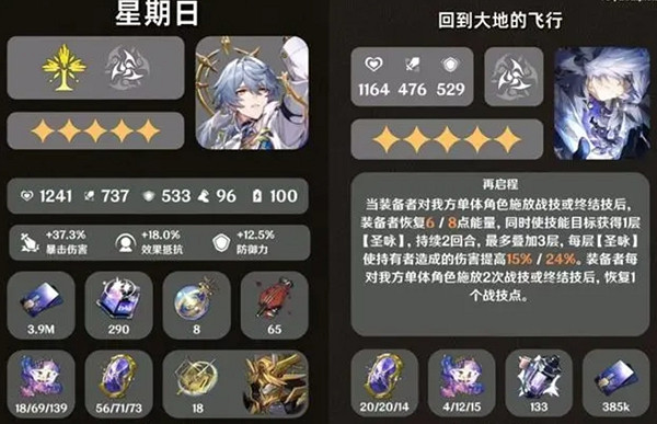 崩壞星穹鐵道星期日命座抽取建議