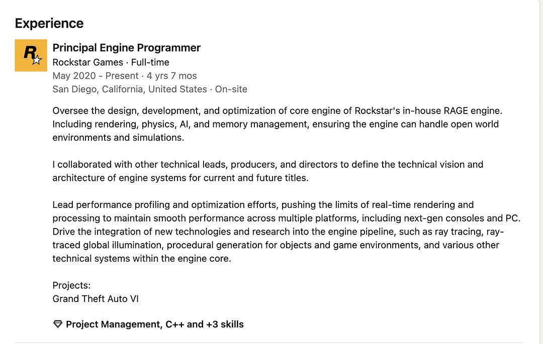 R星員工透露《GTA6》新動向：PC版確認 技術新突破