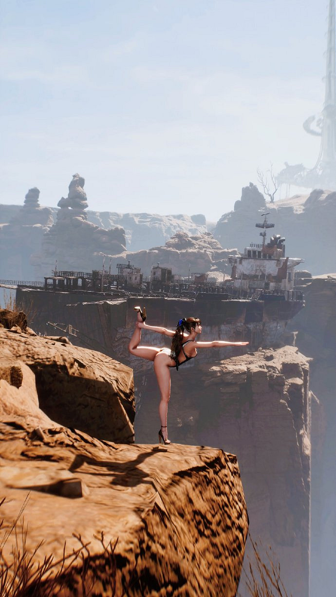 可當手機壁紙的《劍星》美圖:在懸崖做瑜伽的伊芙! 可當手機壁紙的《劍星》美圖:在懸崖做瑜伽的伊芙!