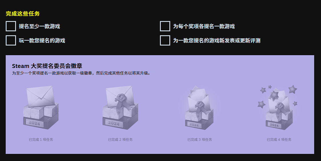 2024年Steam大獎提名投票開啟！元旦公布獲獎結果