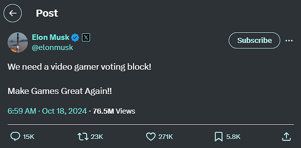 埃隆馬斯克希望通過AI工作室 “讓電子遊戲再次偉大” 埃隆馬斯克希望通過AI工作室 “讓電子遊戲再次偉大”