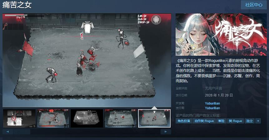 肉鴿遊戲《痛苦之女》Steam頁面上線 2028年發售