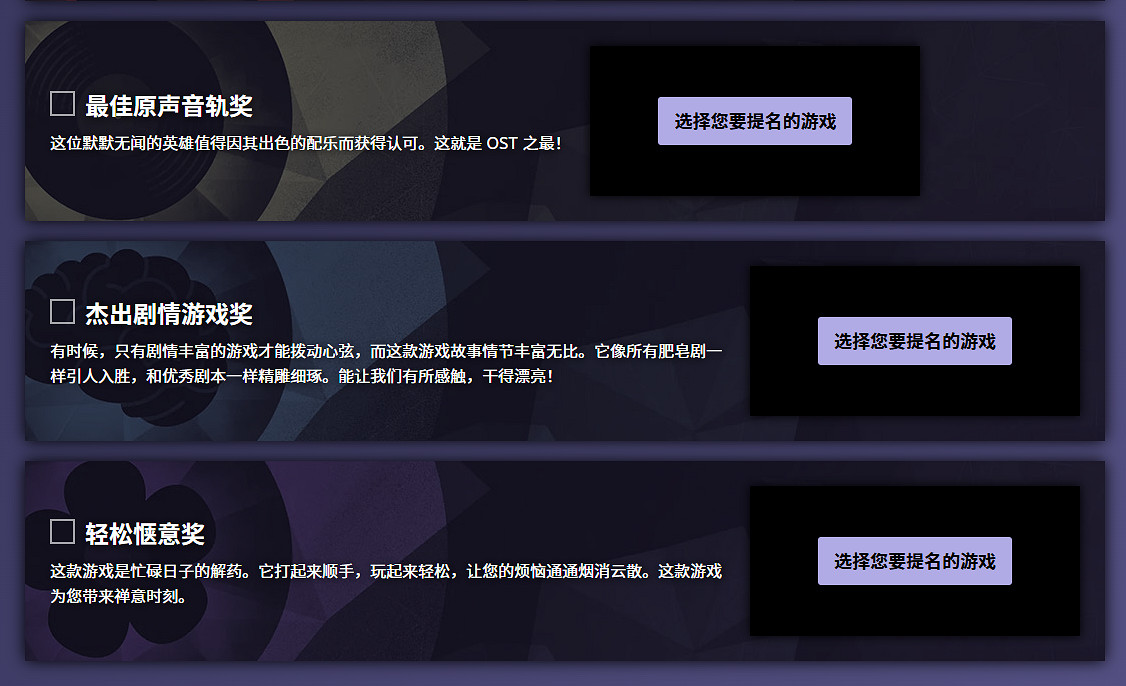 2024年Steam大獎提名投票開啟！元旦公布獲獎結果