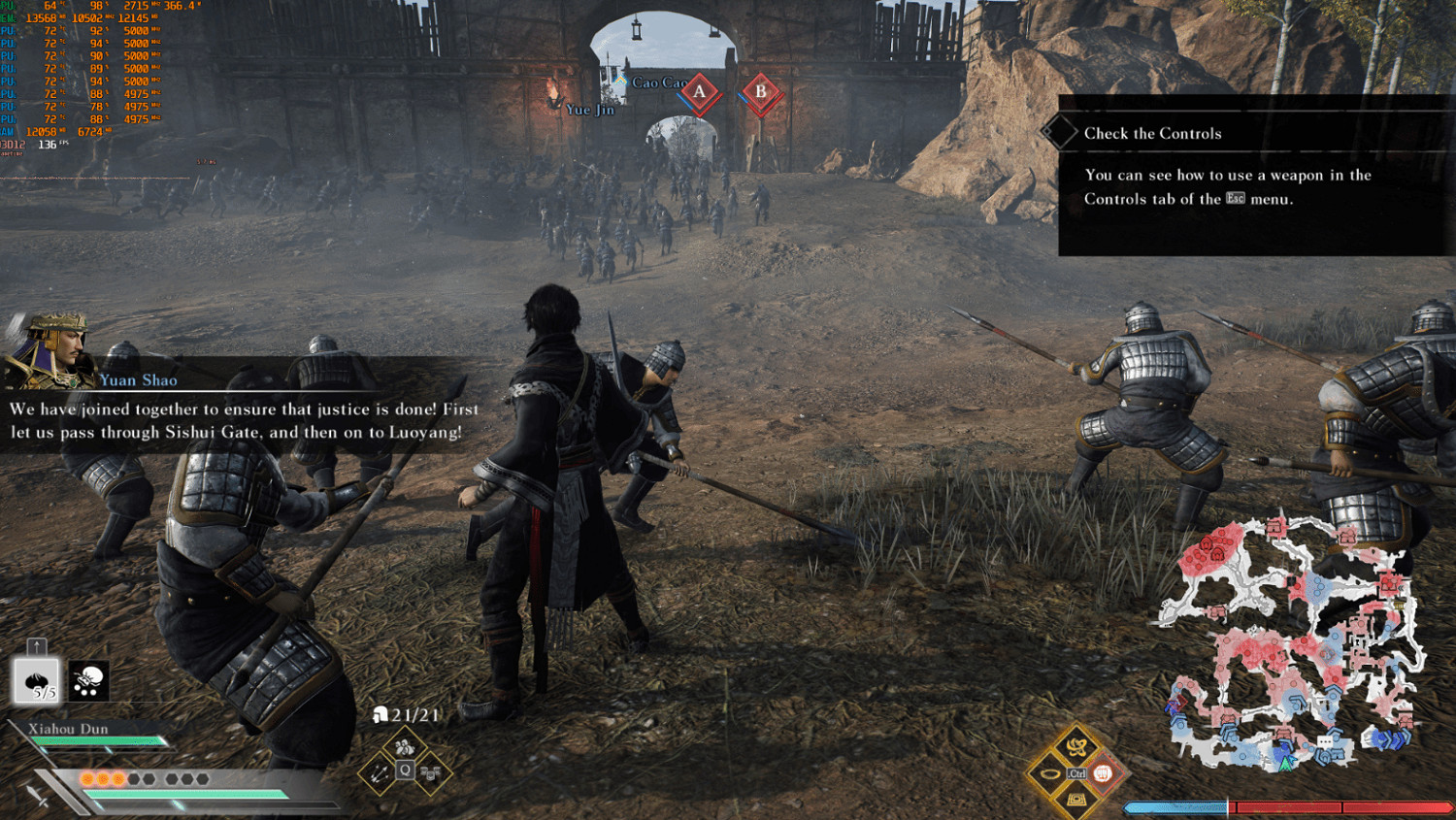 《真三國無雙：起源》4090測試：原生4K下穩定100幀！