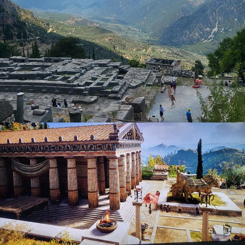 《刺客教條:奧德賽》遊戲與現實對比圖 旅遊模擬器! 《刺客教條:奧德賽》遊戲與現實對比圖 旅遊模擬器!