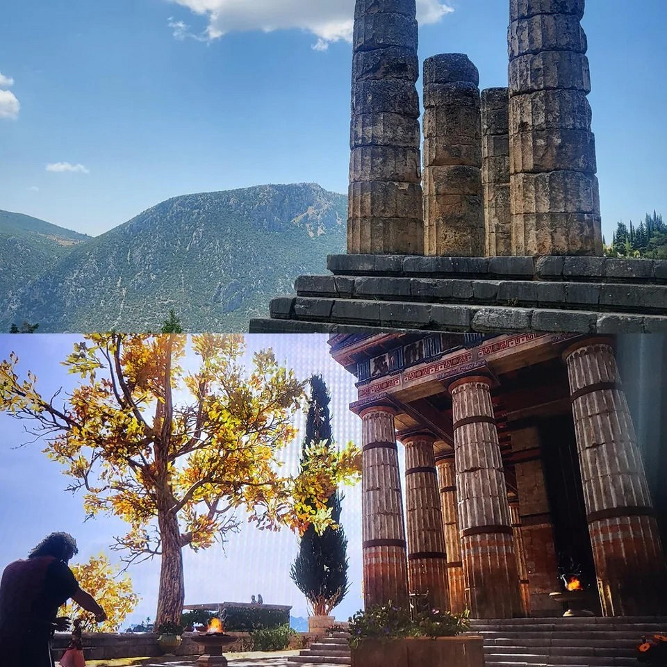 《刺客教條:奧德賽》遊戲與現實對比圖 旅遊模擬器! 《刺客教條:奧德賽》遊戲與現實對比圖 旅遊模擬器!