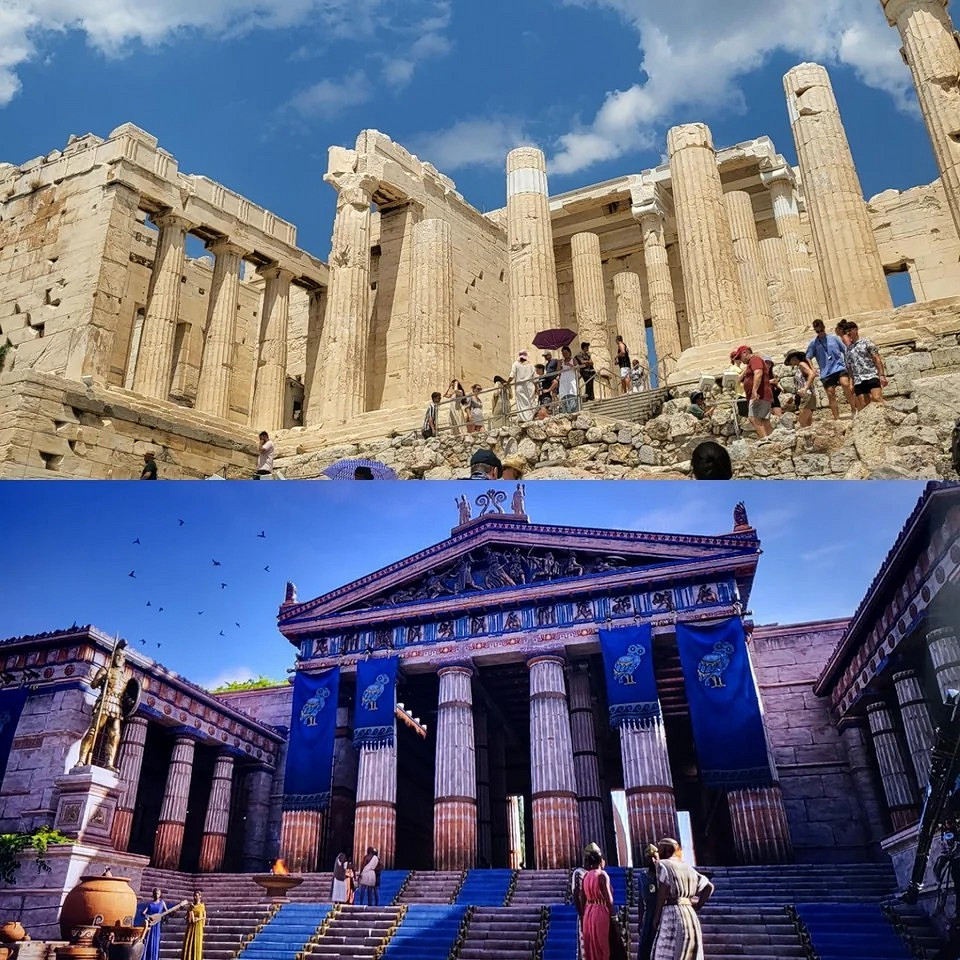 《刺客教條:奧德賽》遊戲與現實對比圖 旅遊模擬器! 《刺客教條:奧德賽》遊戲與現實對比圖 旅遊模擬器!