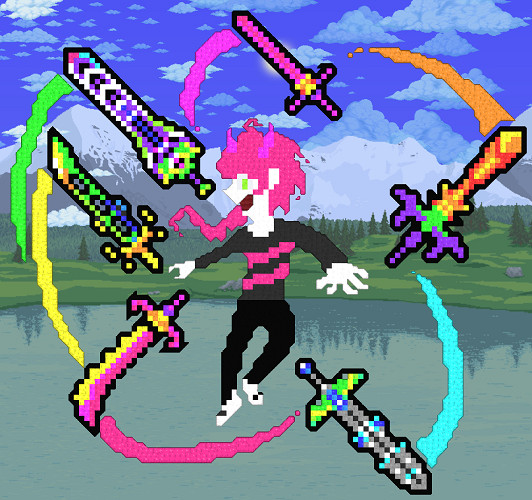 《泰拉瑞亞》社區人均藝術家：藝術圖、漫畫圖大賞！