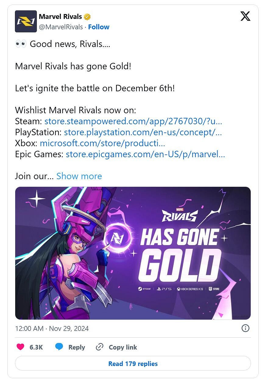 《漫威爭鋒》現已完成開發！12月6日登陸主機PC平台