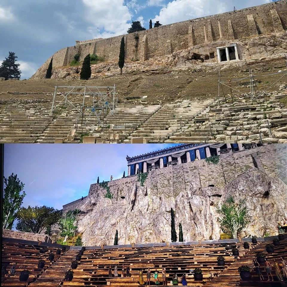 《刺客教條:奧德賽》遊戲與現實對比圖 旅遊模擬器! 《刺客教條:奧德賽》遊戲與現實對比圖 旅遊模擬器!