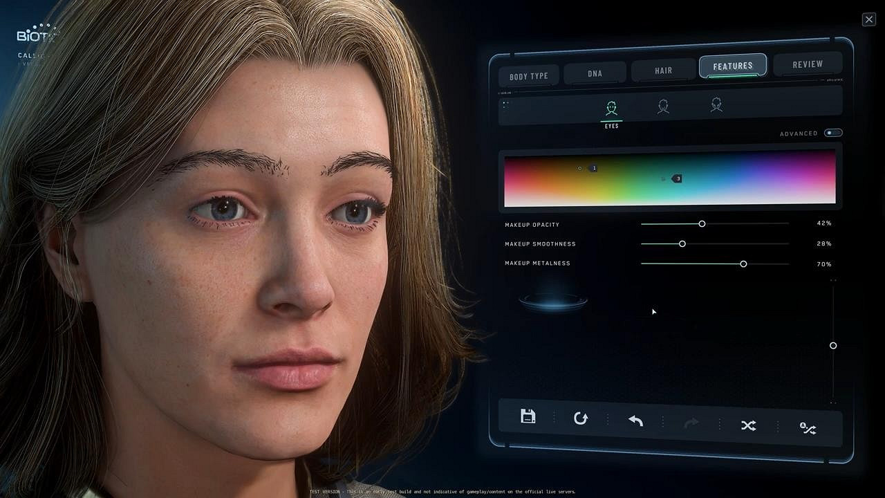 《星際公民》新角色編輯器展示 捏個美女玩玩